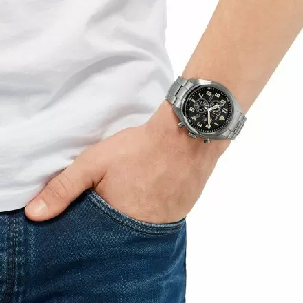 Citizen AT2480-81E Zegarek Męski na bransolecie Eco Drive Titanium