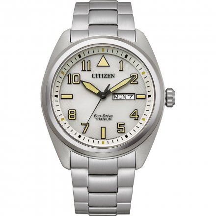 Męski zegarek Citizen Eco Drive Military z bransoletką i jasną tarczą BM8560-88XE