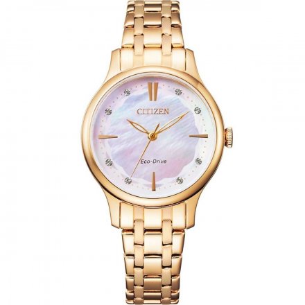Citizen EM0893-87Y Zegarek Damski na bransolecie Lady Eco-Drive