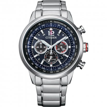 Citizen CA4471-80L Zegarek Męski na bransolecie Chrono Eco Drive 