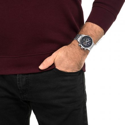 Citizen CA4471-80L Zegarek Męski na bransolecie Chrono Eco Drive 
