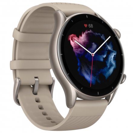 Amazfit GTR 3 Moonlight Grey szary z silikonowym paskiem smartwatch Huami