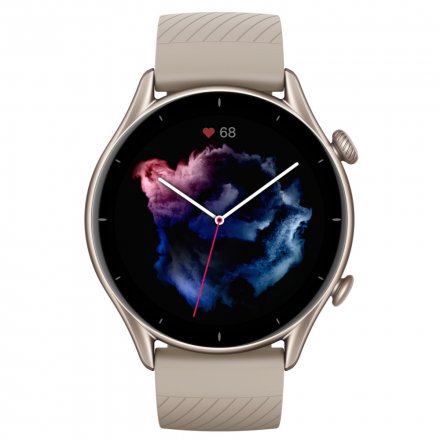 Amazfit GTR 3 Moonlight Grey szary z silikonowym paskiem smartwatch Huami