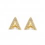 Złote kolczyki Tommy Hilfiger trójkąty z kryształkami 2780364