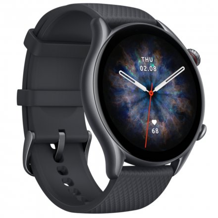 Amazfit GTR 3 PRO czarny z silikonowym paskiem smartwatch Huami