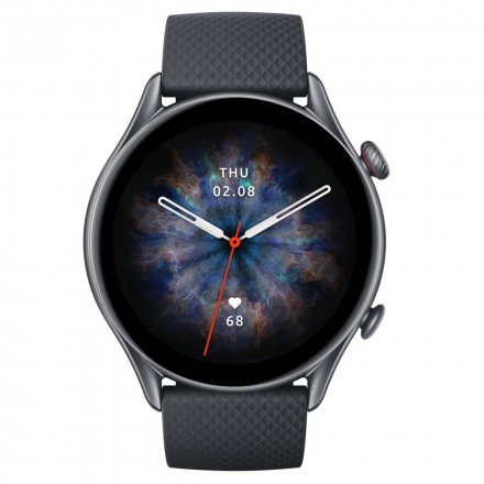 Amazfit GTR 3 PRO Infinite Black czarny z silikonowym paskiem smartwatch Huami