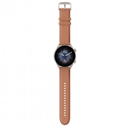 Amazfit GTR 3 PRO brązowy z silikonowym paskiem smartwatch Huami