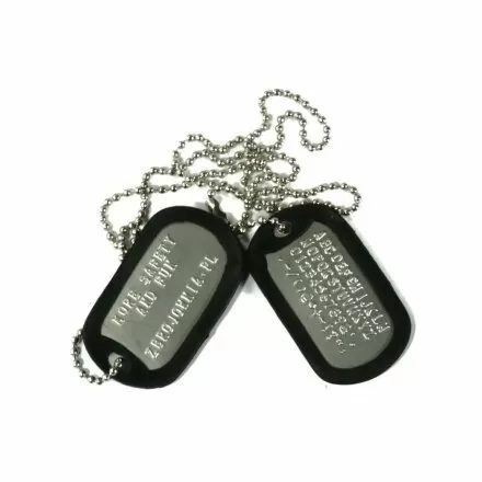 Nieśmiertelnik z Twoim tekstem