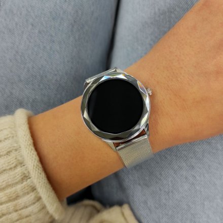 Smartwatch Pacific 27-1 Srebrny Kroki Kalorie Sport Puls Ciśnienie Tlen 