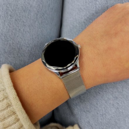 Smartwatch Pacific 27-1 Srebrny Kroki Kalorie Sport Puls Ciśnienie Tlen 