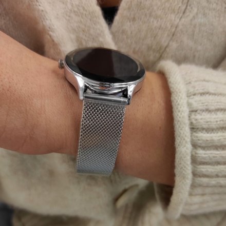 Smartwatch Pacific 27-1 Srebrny Kroki Kalorie Sport Puls Ciśnienie Tlen 