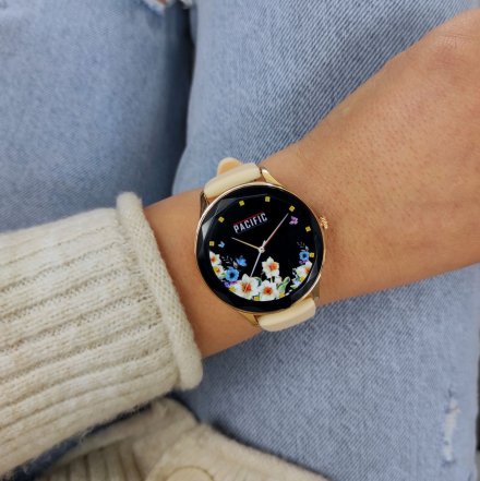 Smartwatch Pacific 27-4 Różowy Kroki Kalorie Sport Puls Ciśnienie Tlen 