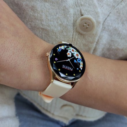 Smartwatch Pacific 27-4 Różowy Kroki Kalorie Sport Puls Ciśnienie Tlen 