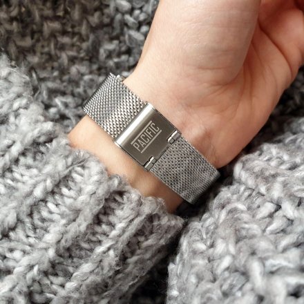 Smartwatch Pacific 28 Srebrny Kroki Kalorie Puls Ciśnienie Tlen Sen
