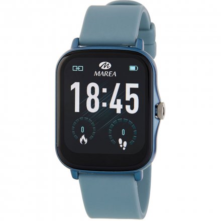 Niebieski smartwatch z niebieskim paskiem Marea B57010-2