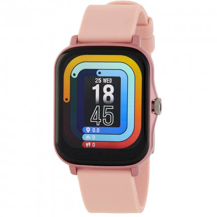 Różowy smartwatch Marea B57010-3 Kroki Kalorie Puls Ciśnienie