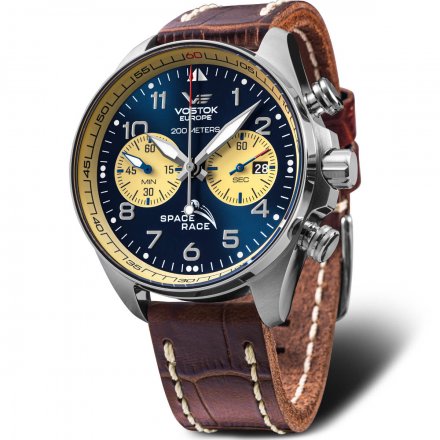 Zegarek Męski Vostok Europe Space Race Chrono Granatowy 6S21-325A667