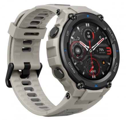 Amazfit wojskowy smartwatch T-Rex PRO beżowy smartwatch Dessert Grey