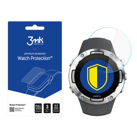 Suunto 5 Szkło ochronne 3 szt - 3mk Watch Protection FlexibleGlass Lite