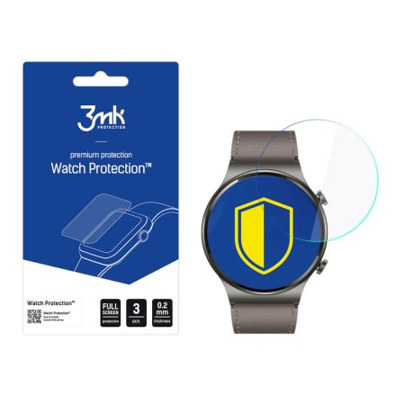 Huawei Watch GT 2 Pro Szkło ochronne 3 szt - 3mk Watch Protection FlexibleGlass Lite