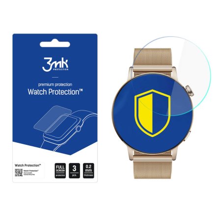 Huawei Watch GT 3 42mm Folia ochronna 3 szt - 3mk Watch Protection ARC+