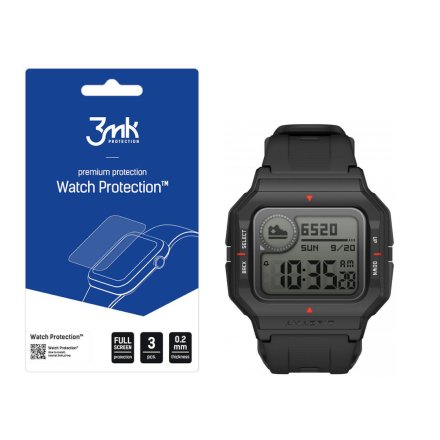 Amazfit Neo Szkło ochronne 3 szt - 3mk Watch Protection FlexibleGlass Lite