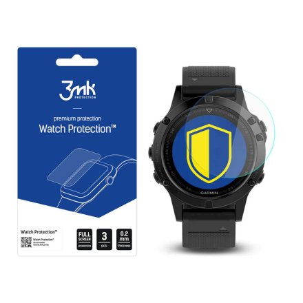 Garmin Fenix 5 47 mm Szkło ochronne 3 szt - 3mk Watch Protection FlexibleGlass Lite