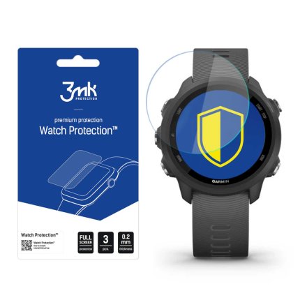 Garmin Forerunner 245 Szkło ochronne 3 szt - 3mk Watch Protection FlexibleGlass Lite