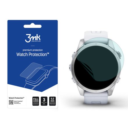 Garmin Fenix 7S Szkło ochronne 3 szt - 3mk Watch Protection FlexibleGlass Lite