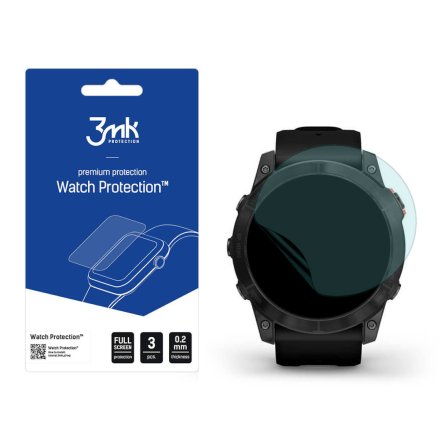 Garmin Fenix 7X Szkło ochronne 3 szt - 3mk Watch Protection FlexibleGlass Lite