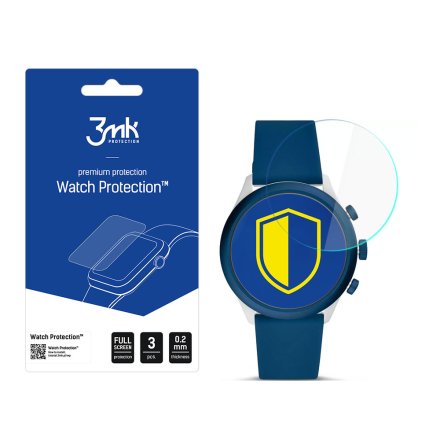 Fossil Sport 43mm Szkło ochronne 3 szt - 3mk Watch Protection FlexibleGlass Lite