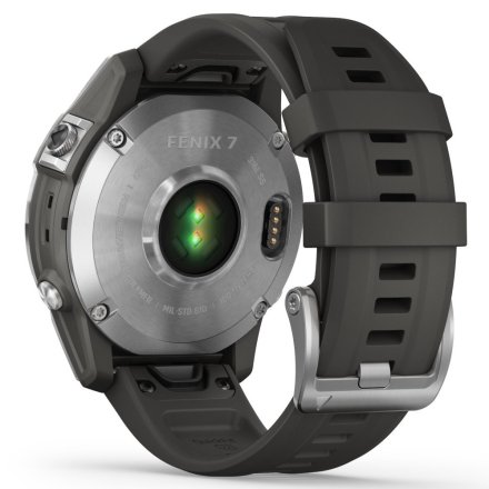 Zegarek Garmin Fenix 7 Srebrny z grafitowym paskiem 010-02540-01