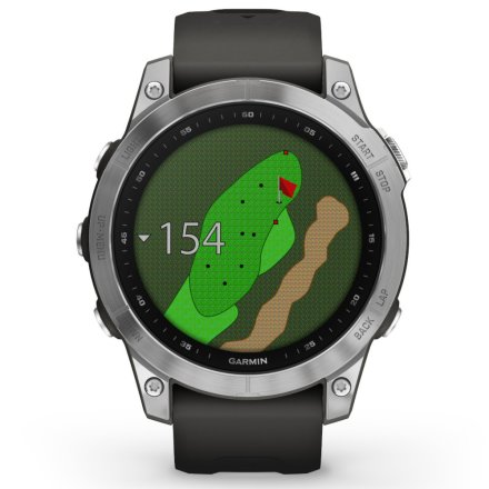 Zegarek Garmin Fenix 7 Srebrny z grafitowym paskiem 010-02540-01