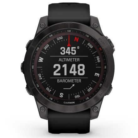 Zegarek Garmin Fenix 7 Sapphire Solar tytanowo-szary paskiem 010-02540-21