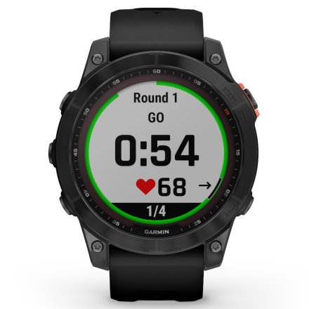 Zegarek Garmin Fenix 7 Solar popielaty z czarnym paskiem 010-02540-11