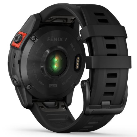 Zegarek Garmin Fenix 7 Solar popielaty z czarnym paskiem 010-02540-11