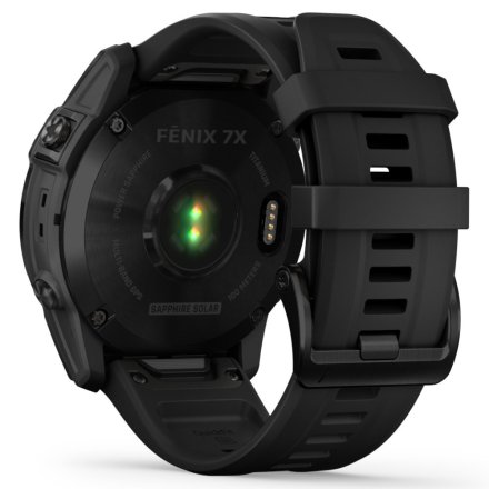 Zegarek Garmin Fenix 7X Sapphire Solar czarny z czarnym paskiem 010-02541-23