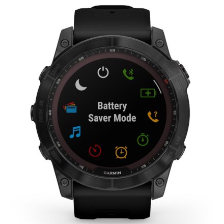Zegarek Garmin Fenix 7X Sapphire Solar czarny z czarnym paskiem 010-02541-23