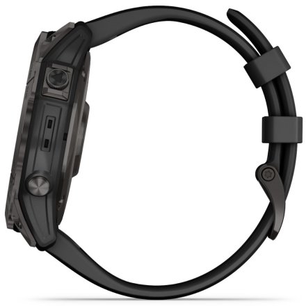 Zegarek Garmin Fenix 7X Sapphire Solar czarny z czarnym paskiem 010-02541-23