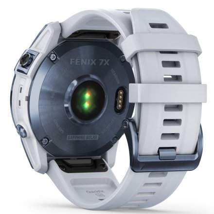 Zegarek Garmin Fenix 7X Sapphire Solar niebieski z białym paskiem 010-02541-15
