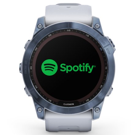 Zegarek Garmin Fenix 7X Sapphire Solar niebieski z białym paskiem 010-02541-15