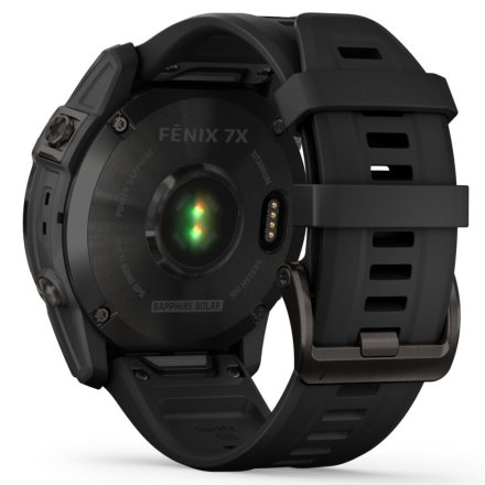 Zegarek Garmin Fenix 7X Sapphire Solar tytanowo-szary z czarnym paskiem 010-02541-11