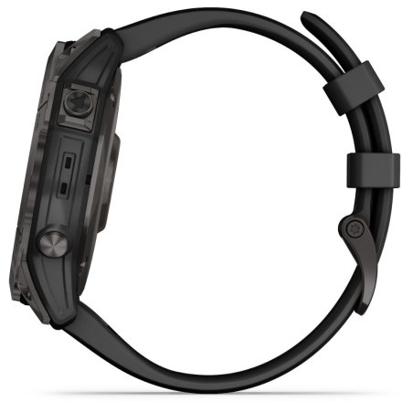 Zegarek Garmin Fenix 7X Sapphire Solar tytanowo-szary z czarnym paskiem 010-02541-11