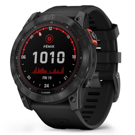 Zegarek Garmin Fenix 7X Solar czarny z czarnym paskiem 010-02541-01