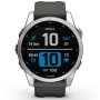 Zegarek Garmin Fenix 7S Srebrny z grafitowym paskiem 010-02539-01