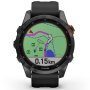 Zegarek Garmin Fenix 7S Solar grafitowy z czarnym paskiem 010-02539-13