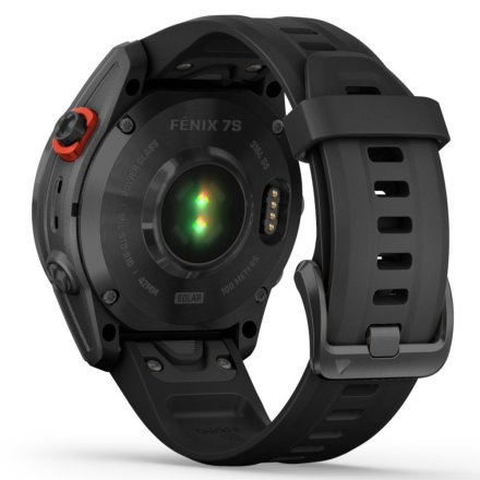 Zegarek Garmin Fenix 7S Solar grafitowy z czarnym paskiem 010-02539-13