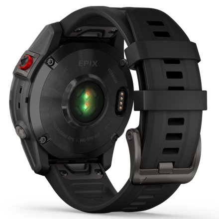 Zegarek Garmin Epix 2 Sapphire czarny z czarnym paskiem 010-02582-11