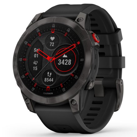 Zegarek Garmin Epix 2 Sapphire czarny z czarnym paskiem 010-02582-11