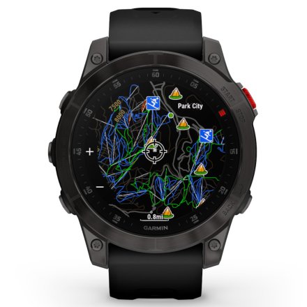 Zegarek Garmin Epix 2 Sapphire czarny z czarnym paskiem 010-02582-11